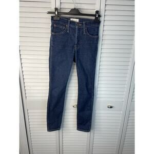 Madewell 10" High-Rise Skinny dark was jeans women's size 24S